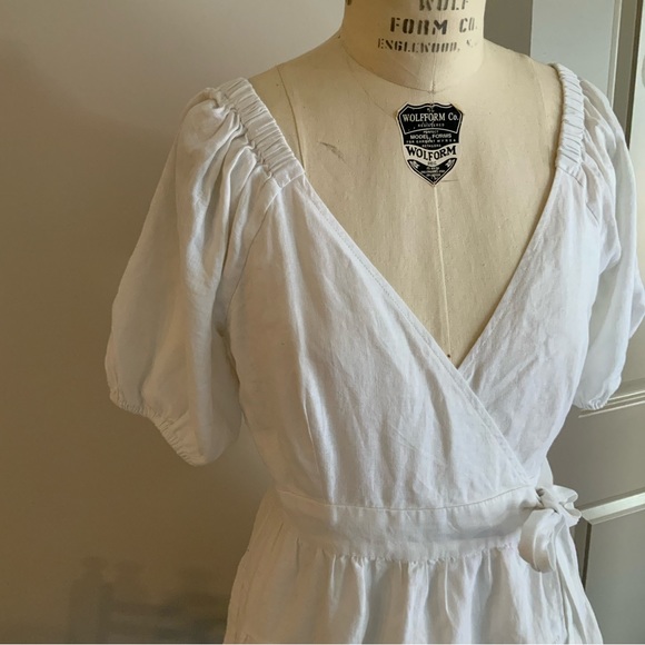 Iralee White Linen Dress 6 - Picture 2 of 8
